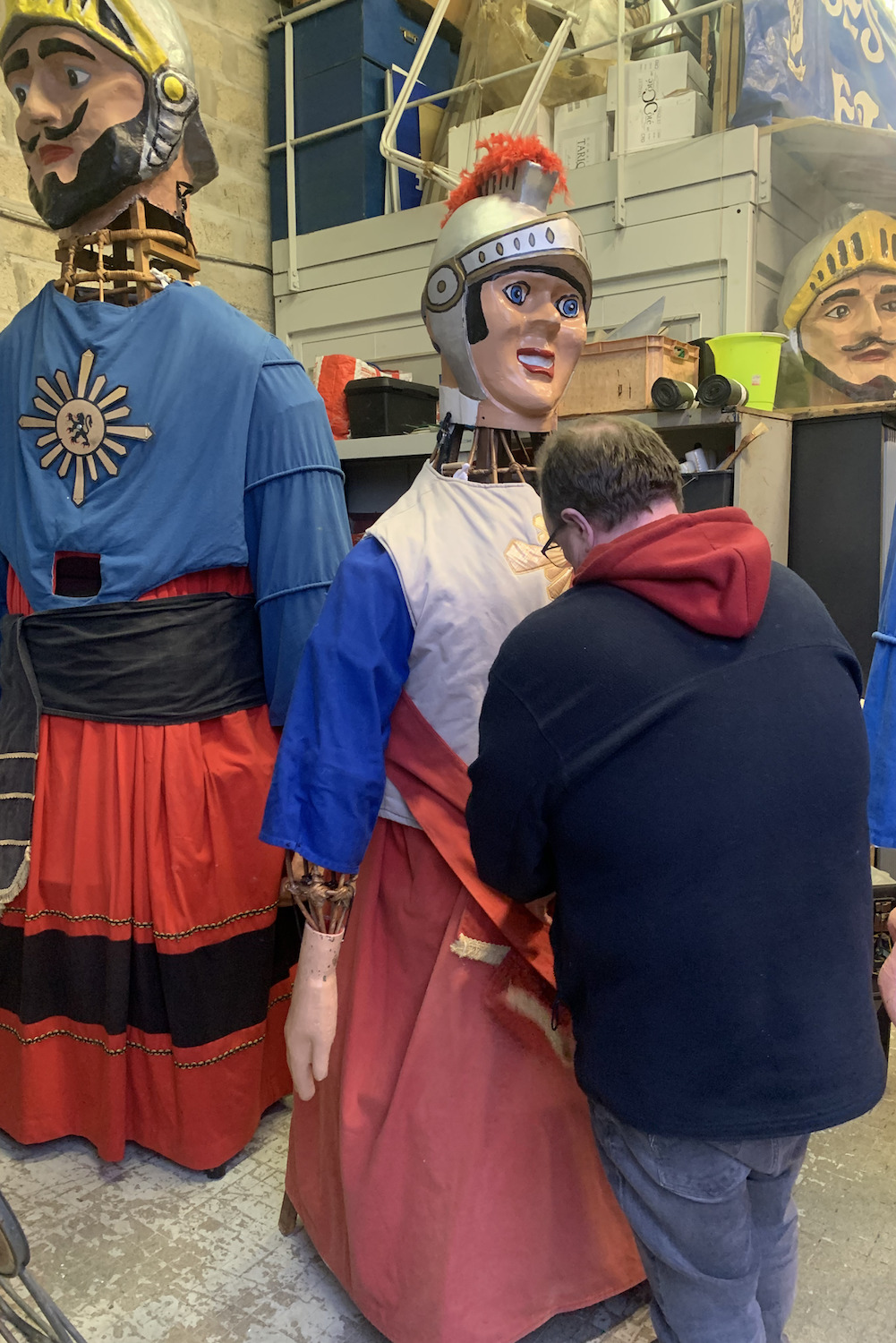 Les Géants revivent à chaque carnaval où ils sont exposés à l’avant-bande et à la bande de Dunkerque © Globe Reporters