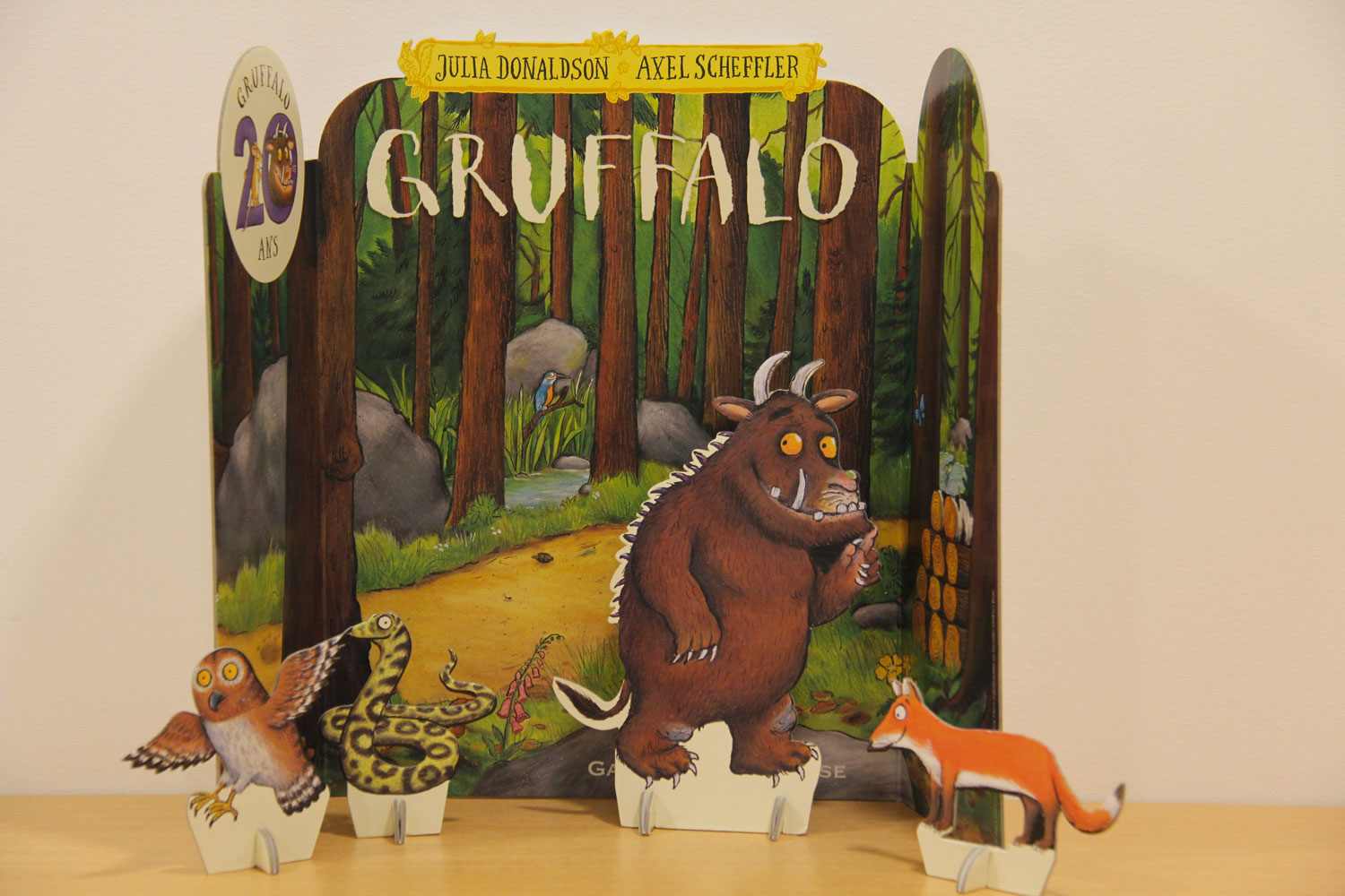 Les aventures de Gruffalo sont aussi publiées chez Gallimard © Globe Reporters