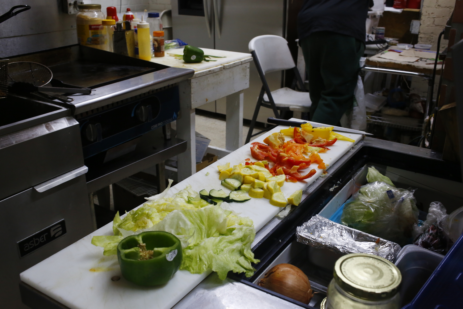 Un menu végétarien en préparation pour notre envoyée spéciale © Globe Reporters