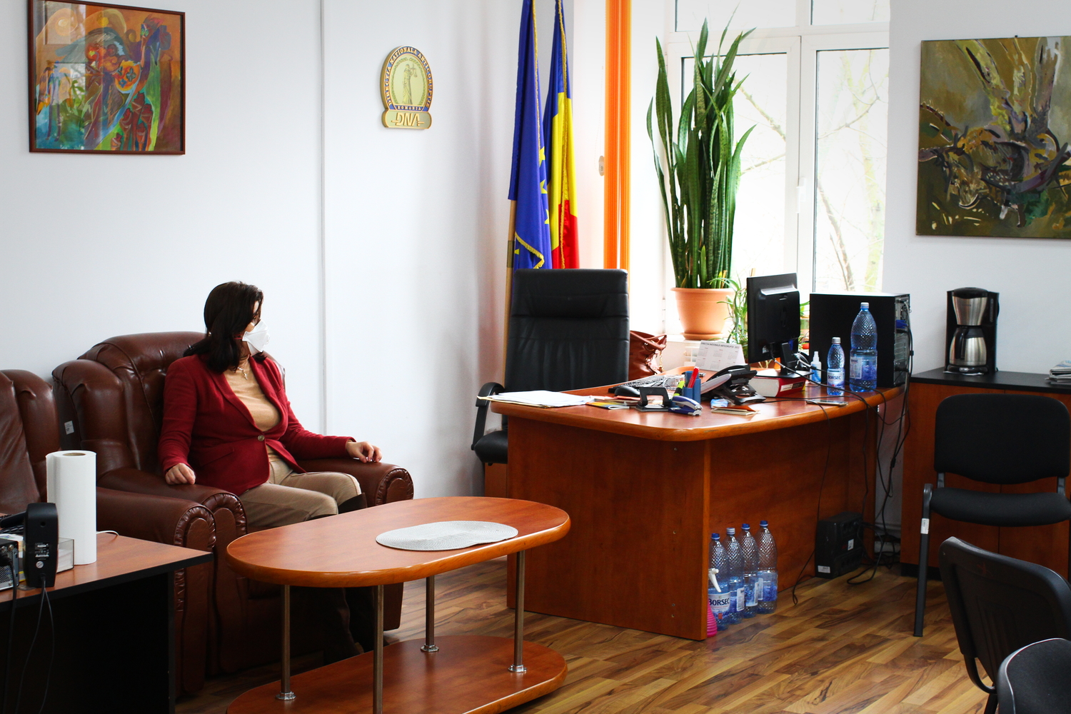 Vue d’ensemble du bureau de Delia CIURARIU. © Globe Reporters