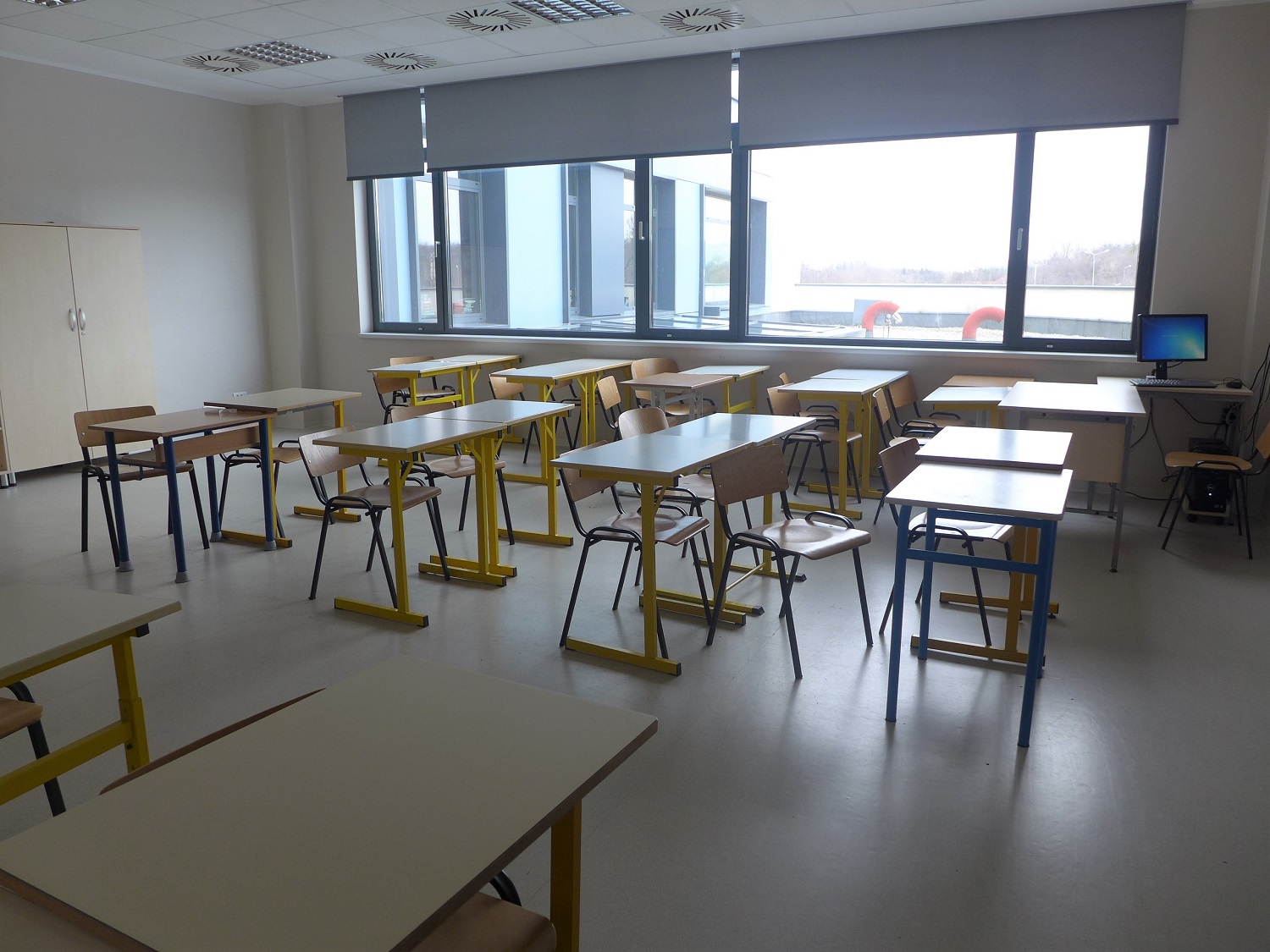 Une salle de classe.