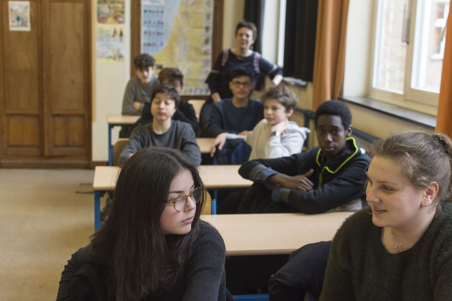 La plupart des élèves étaient en difficulté au début de l’année scolaire, mais « ils ont tous fait des progrès », confie Aude Rapatout