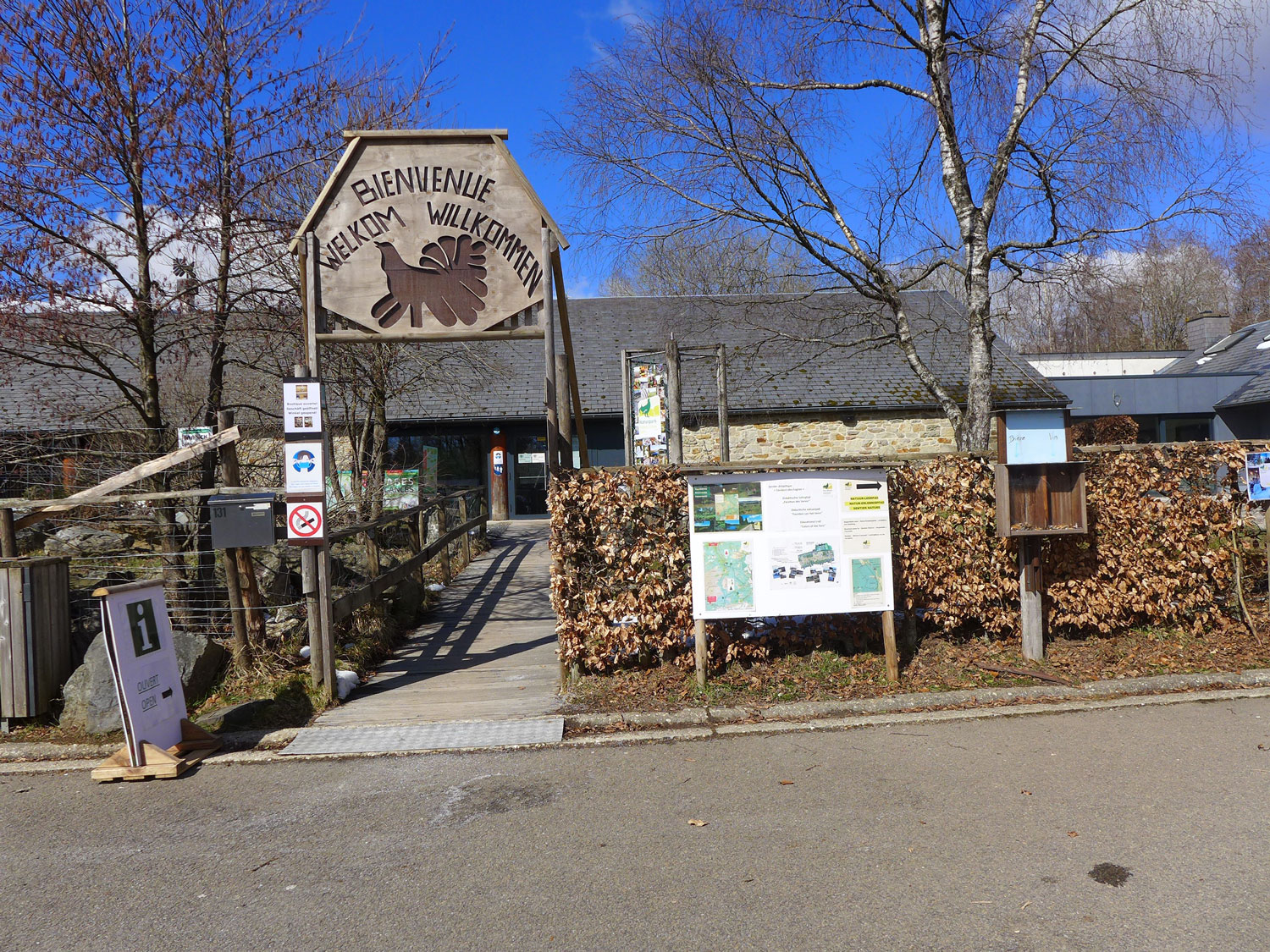 Entrée de la maison du parc naturel des Haute Fagnes-Eifel© Globe Reporters