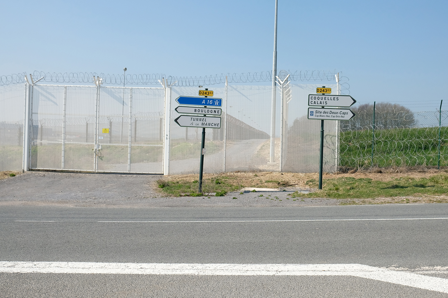 A quoi ressemble une frontière&nbsp;? Aux abords du tunnel sous la manche. 