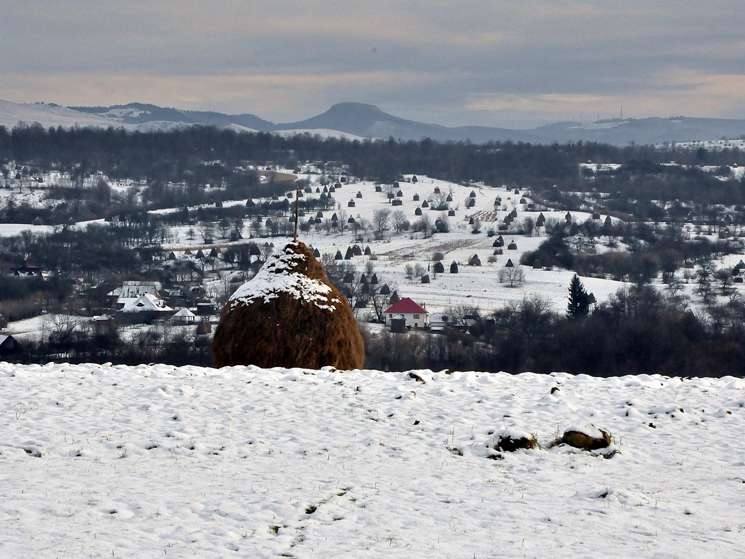 La campagne du Maramures en hiver. crédits Anamaria Luga