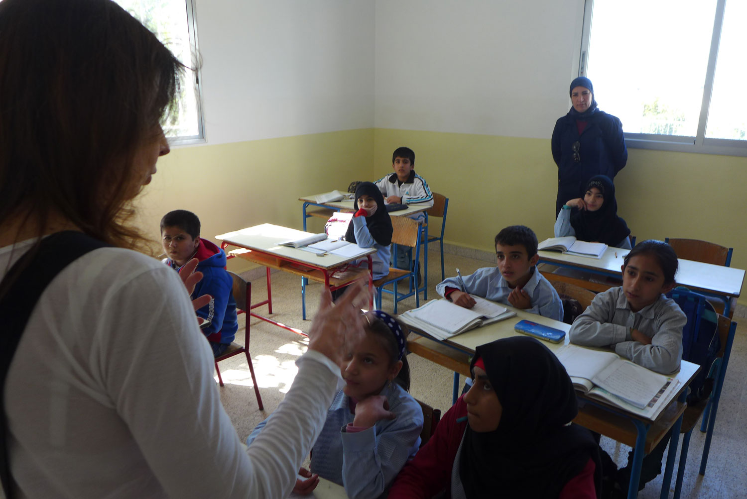 Interruption du cours pour parler environnement, même avec les plus jeunes © Globe Reporters