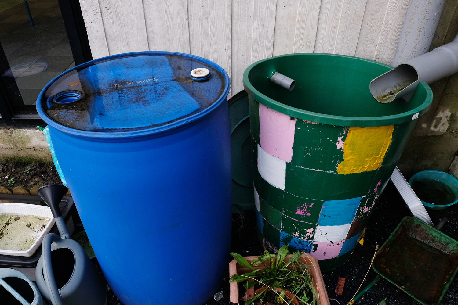 L’école récupère également les eaux de pluie.