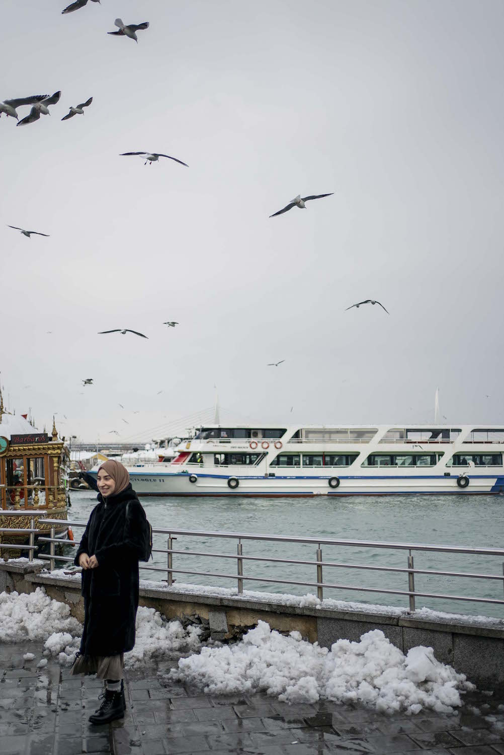 Les touristes, en revanche, étaient ravis de ce décor.© Globe Reporters