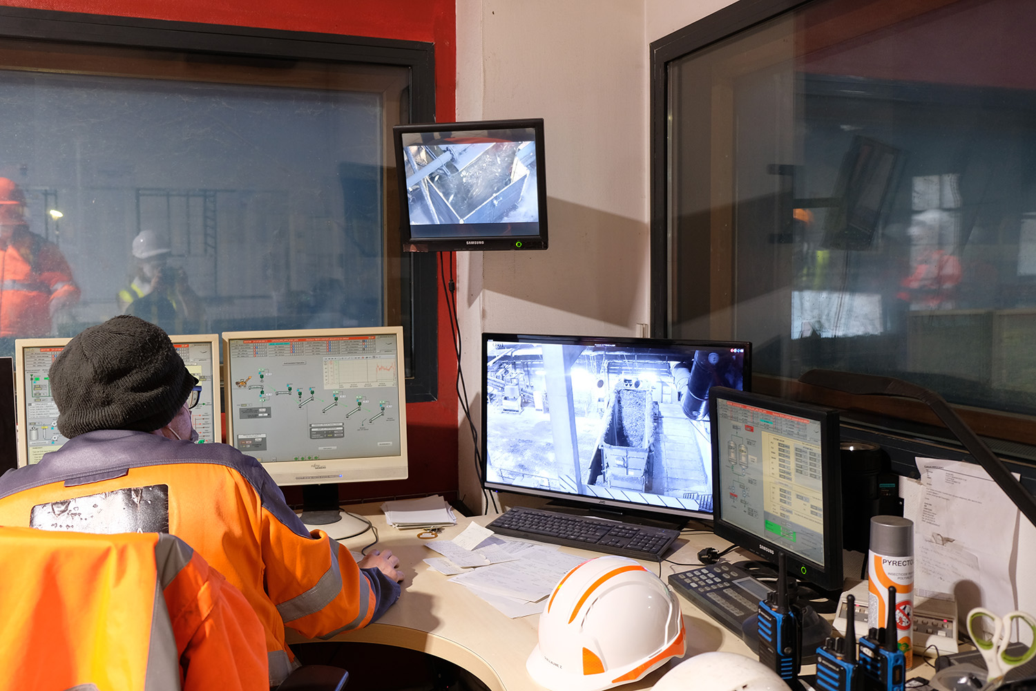 La salle de pilotage de l’usine © Globe Reporters