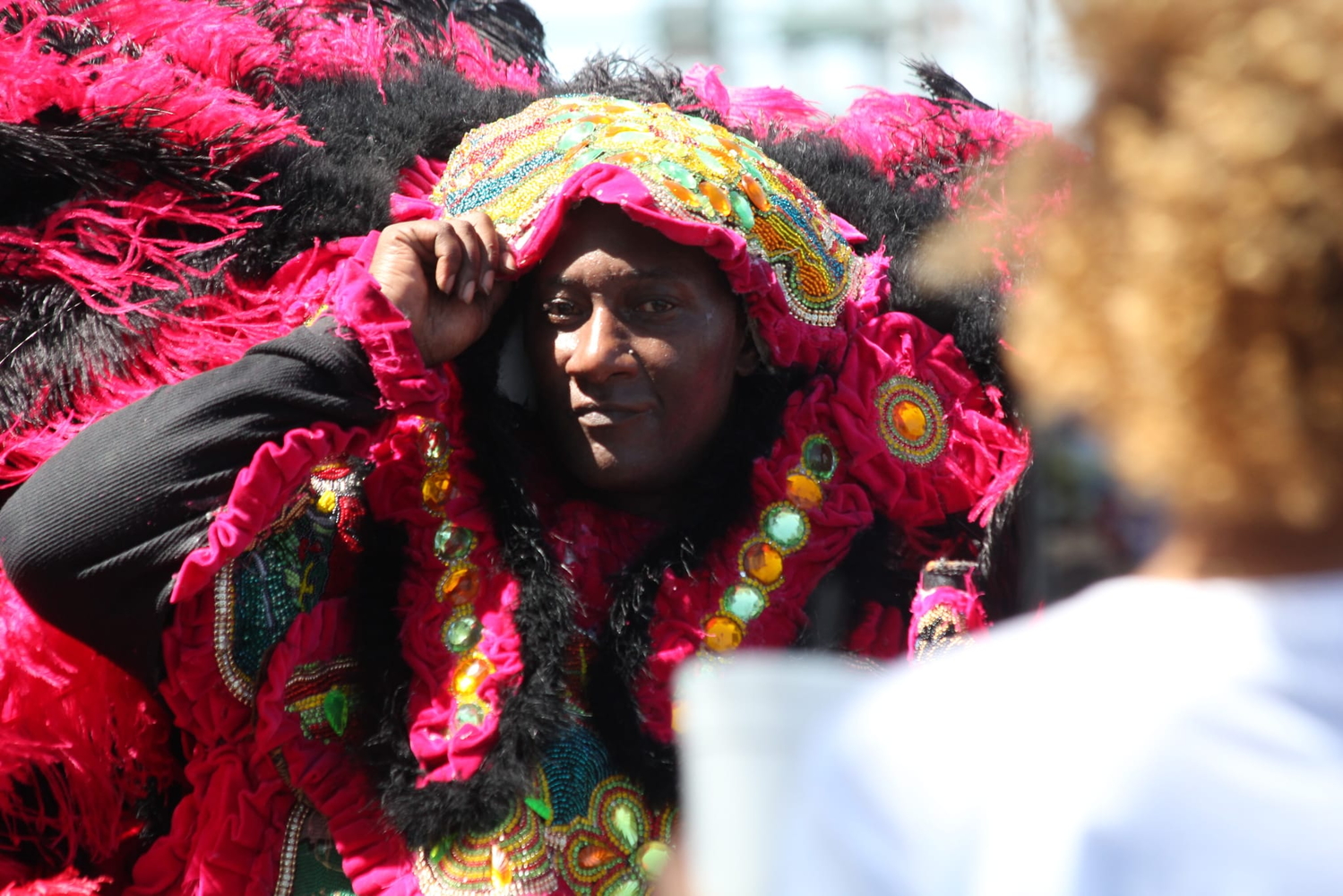 Big Chief Kenny lors du Mardi gras 2022 © Élise BECKER