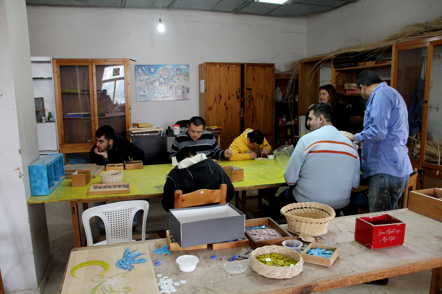 L’atelier au travail