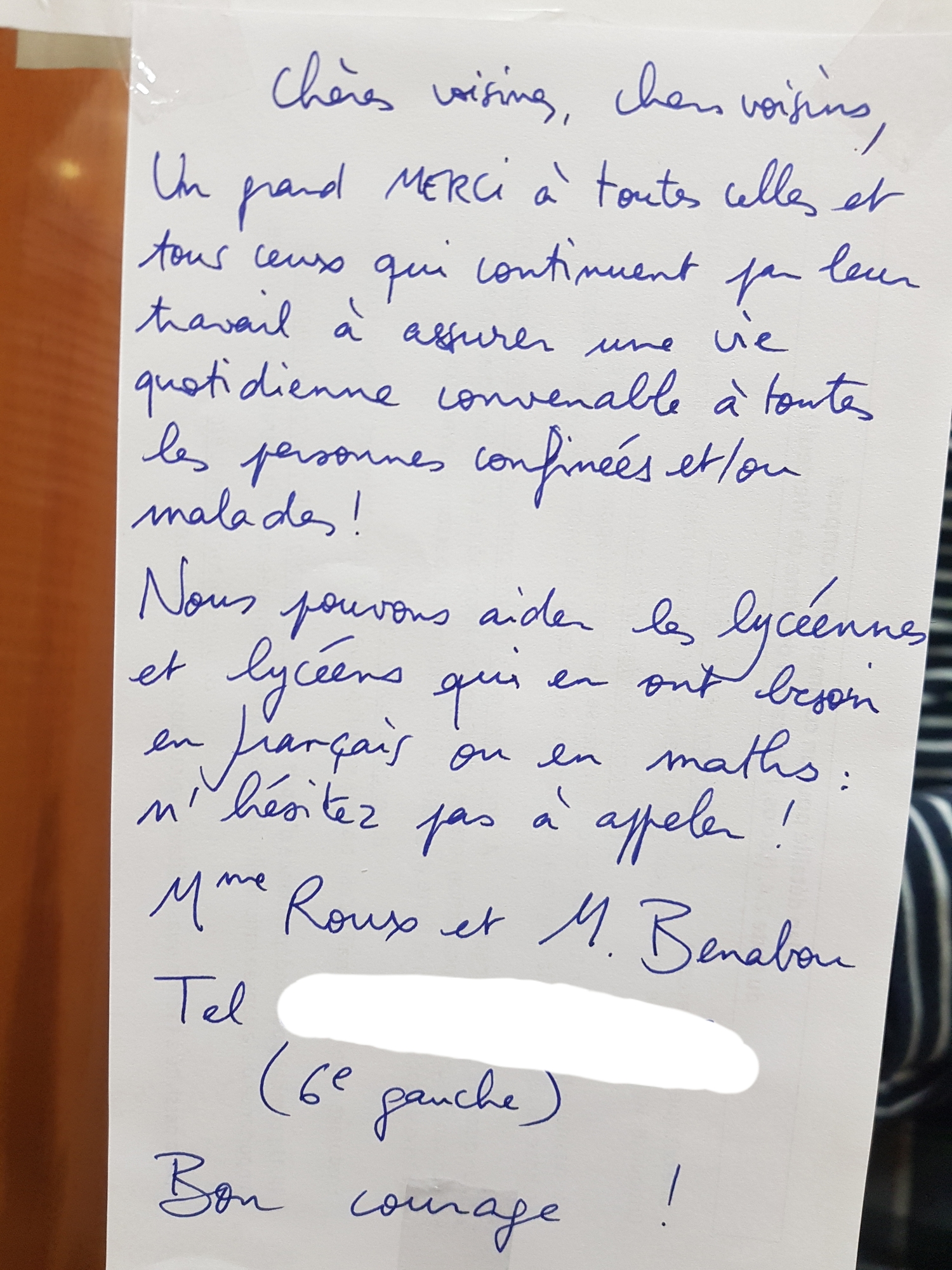 Ces voisins proposent également des cours de Français et de Mathématiques. 