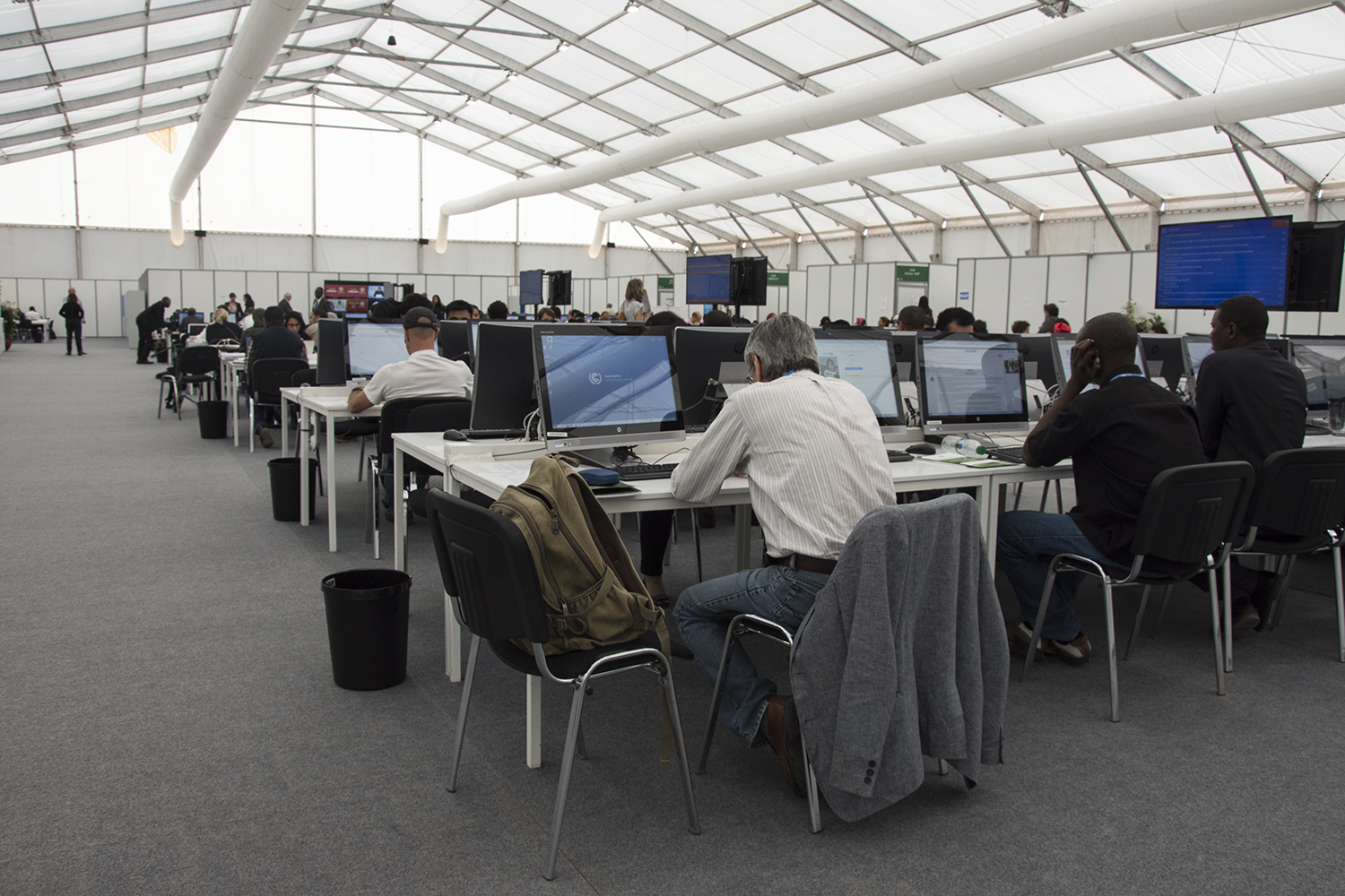 Les journalistes en plein travail