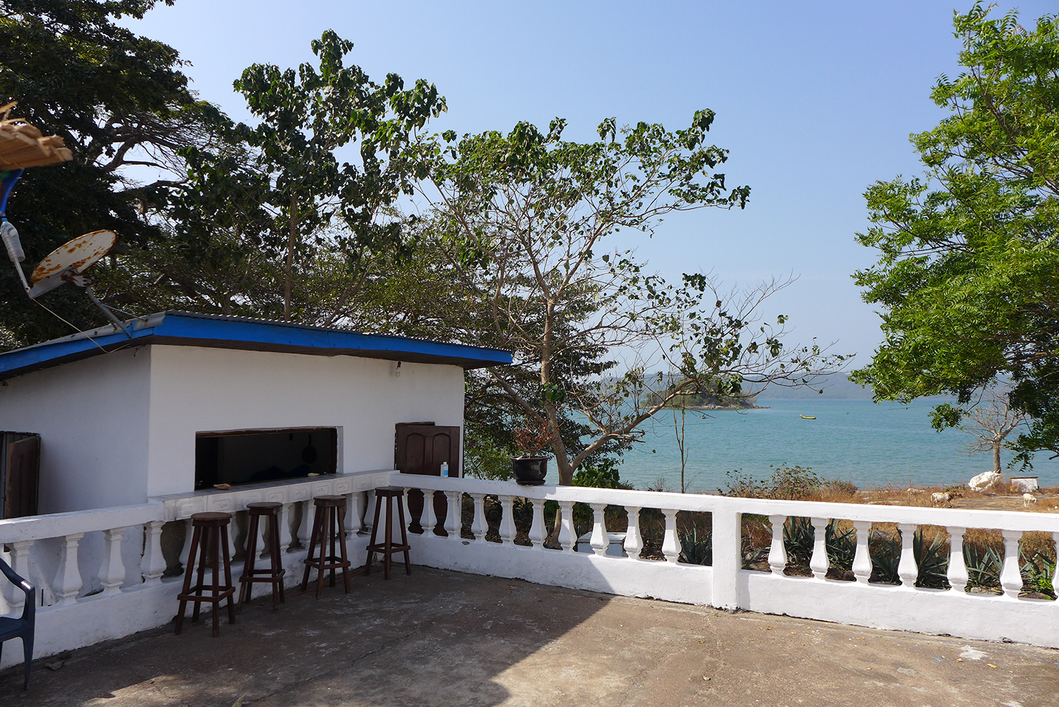 La maison blanche de Boubacar sur l’île de Room.