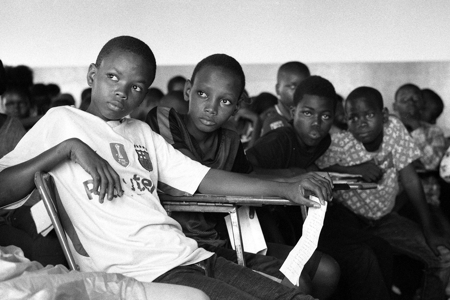 Des élèves de l’école Hamdalay que j’ai rencontrés pour les élèves de la classe de CM2 de l’école Nicolas Boileau à Montrouge.