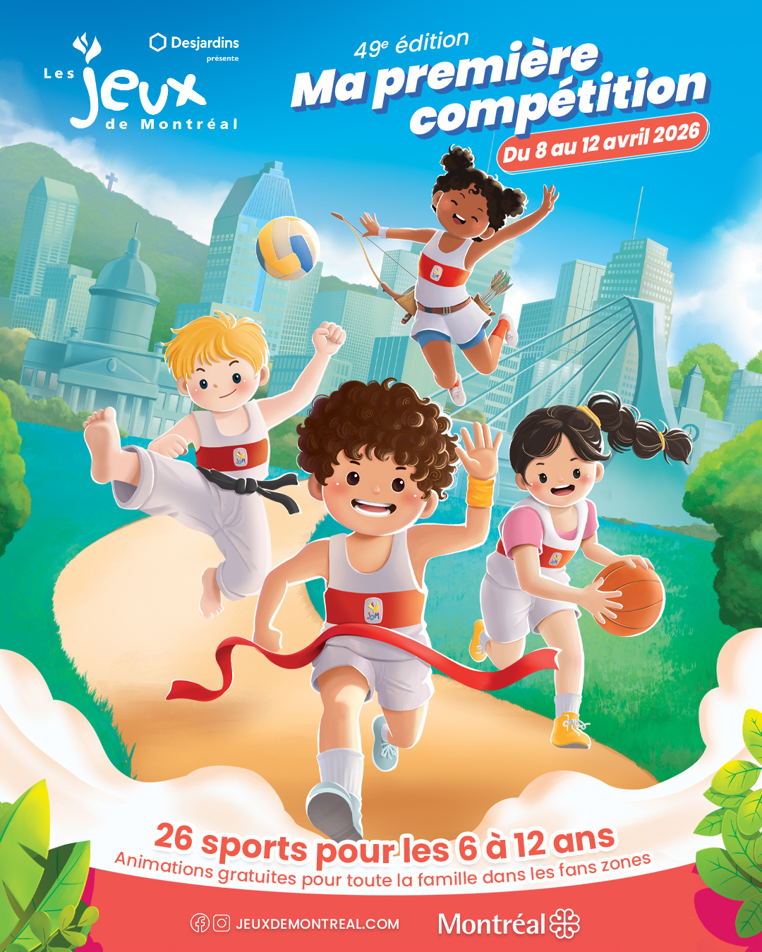 Affiche des Jeux de Montréal 2026