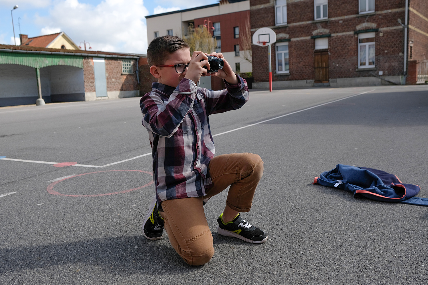 Là encore, les jeune reporters photographes sont concentrés.