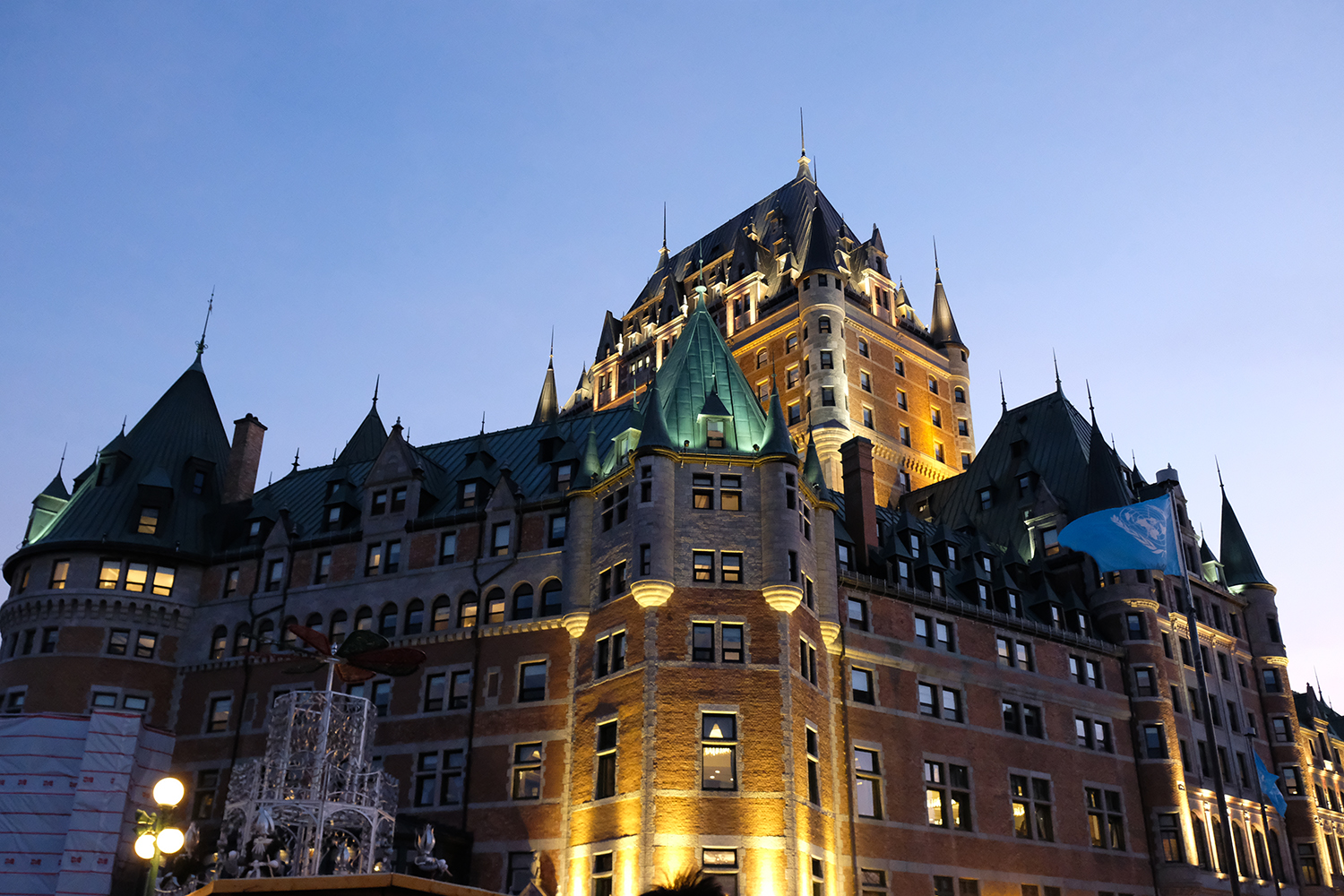 C’est aussi dans ce quartier que l’on peut admirer de nombreux bâtiments historiques comme le château Frontenac © Globe Reporters