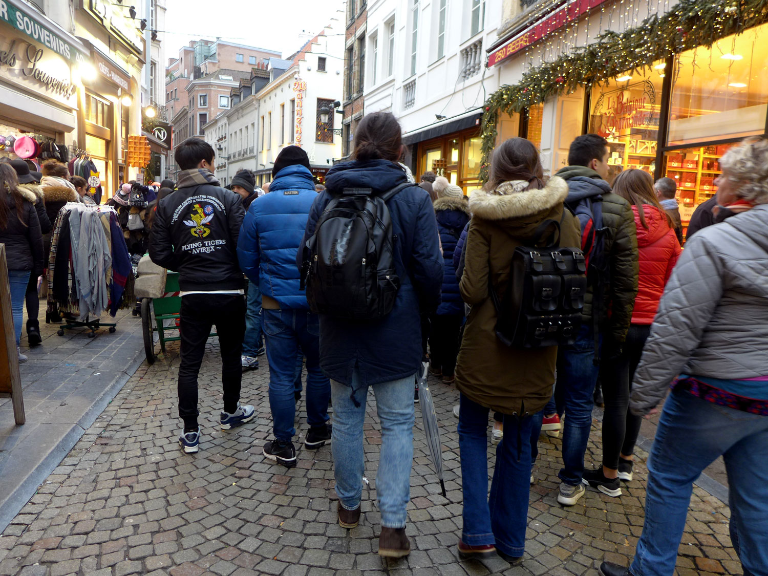 Vue la foule, le Manneken Pis ne devrait plus être très loin…