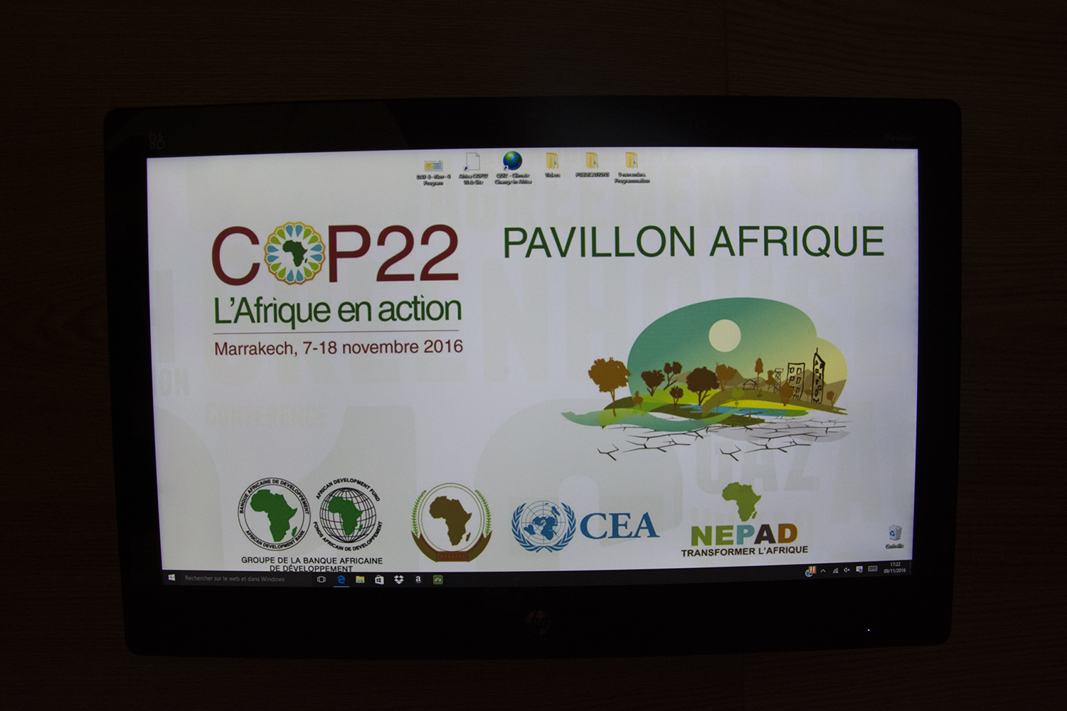 Le logo du pavillon Afrique