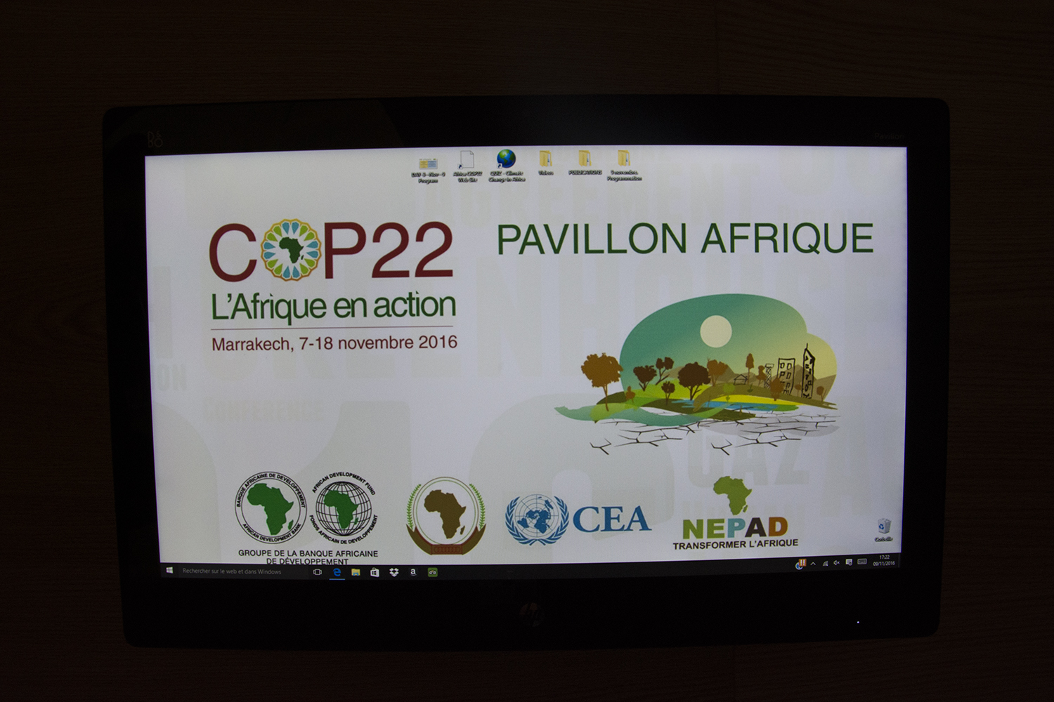 Le logo du pavillon Afrique