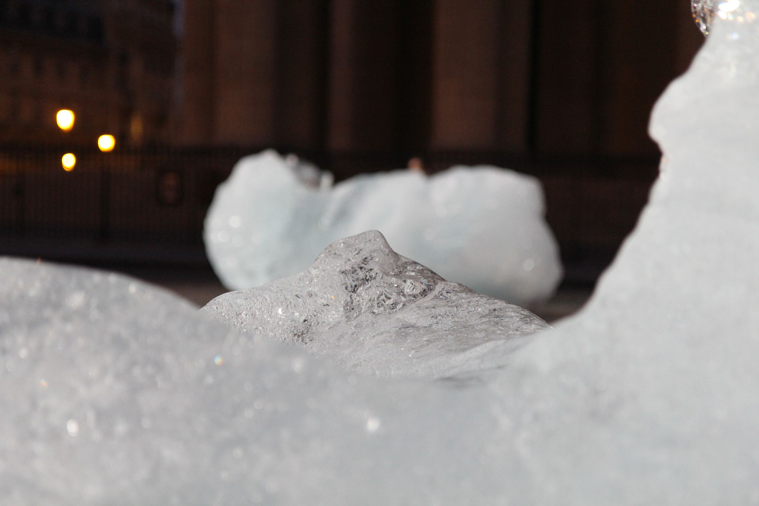 Un détail de cette glace vieille de 10.000 ans. Crédit Valérie Rohart