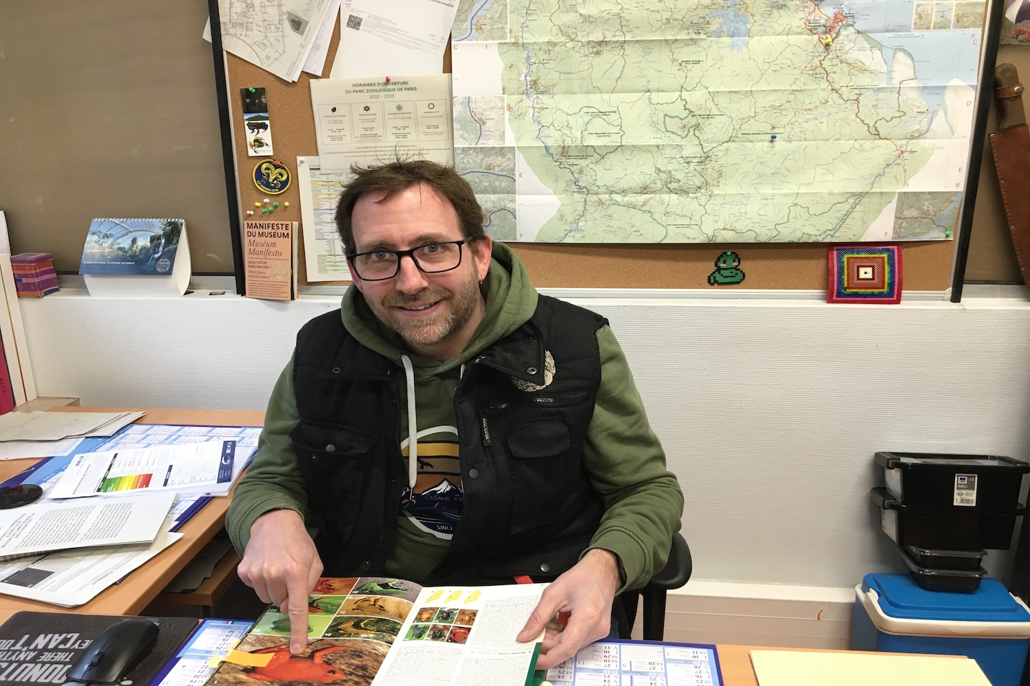 Olivier Marquis dans son bureau du parc zoologique © Globe Reporters