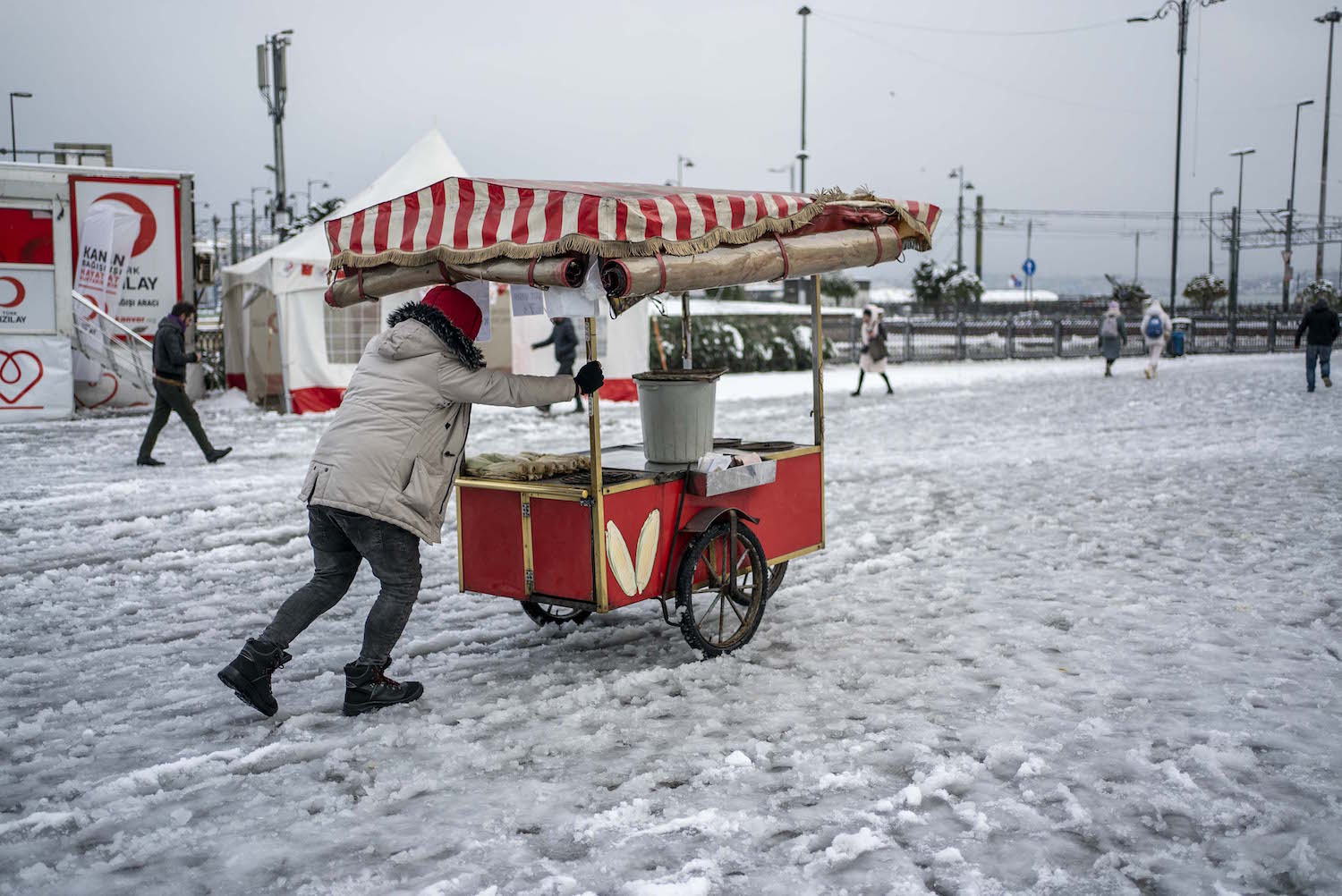 Et que les conditions n’étaient vraiment pas idéales. © Globe Reporters