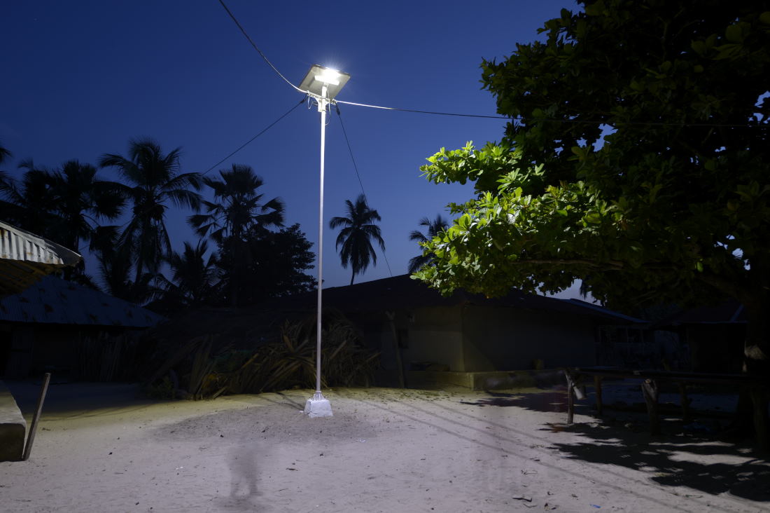 Le village de Nioumoun en Casamance au Sénégal où le premier lampadaire solaire a été installé. ©Sunna Design 