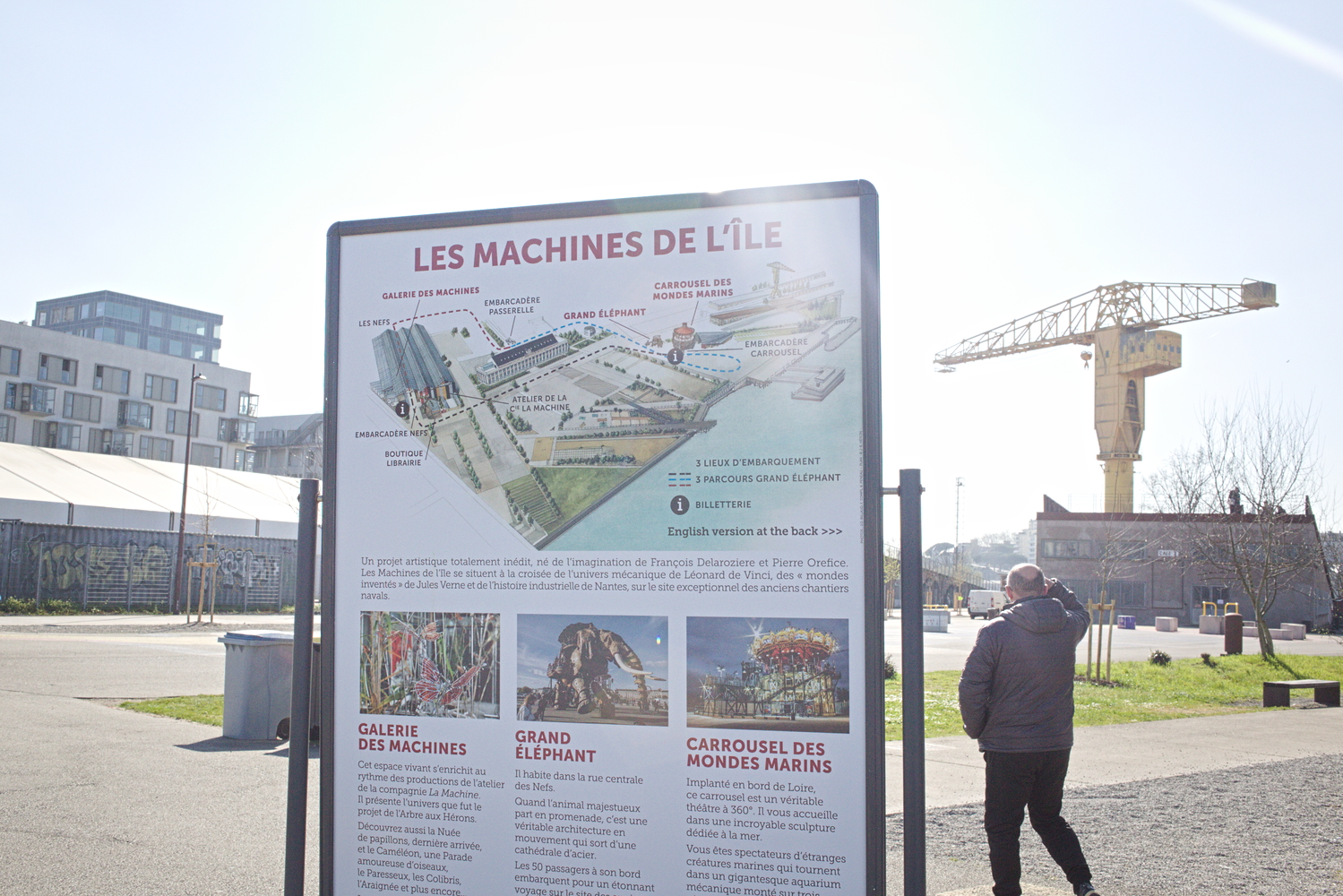Le plan et les descriptions des attractions des Machines de l’île © Globe Reporters