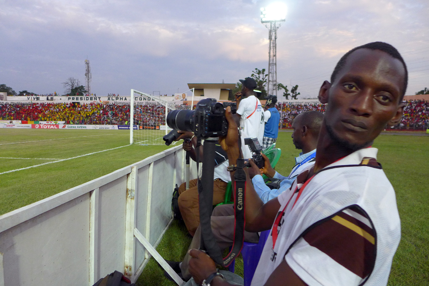 Amin CAMARA, journaliste de la RTG, la Radio Télévision de Guinée.