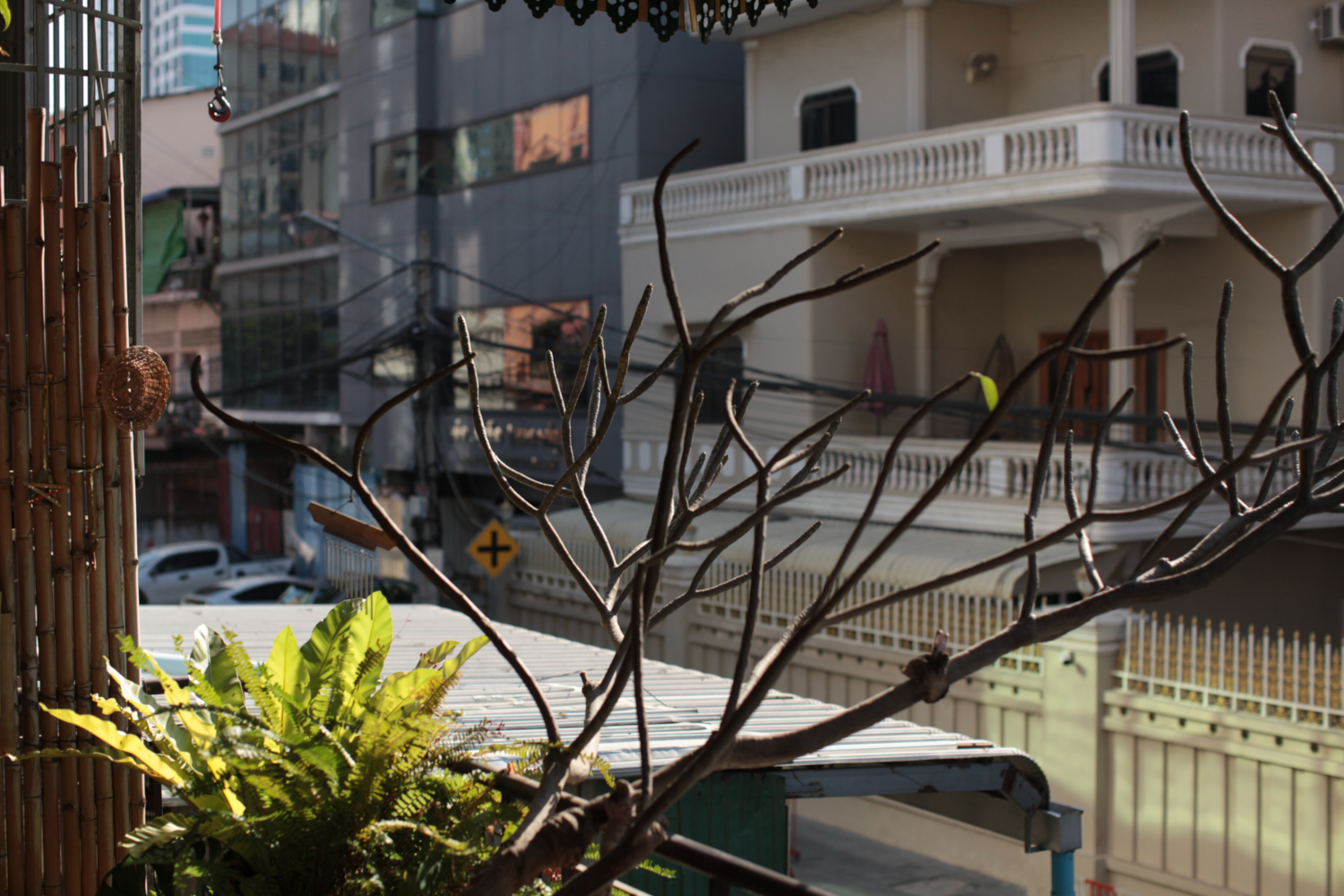 La vue depuis son appartement du centre de Phnom Penh © Globe Reporters