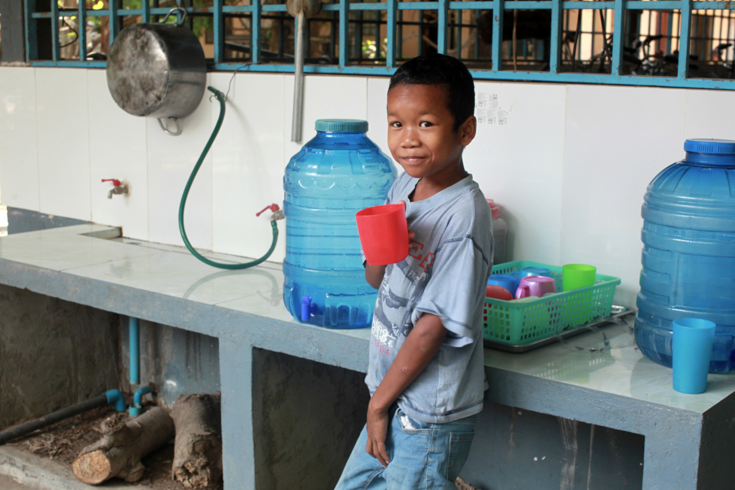 Il n’y a pas encore d’eau courante potable au Refuge Kol © Globe Reporters