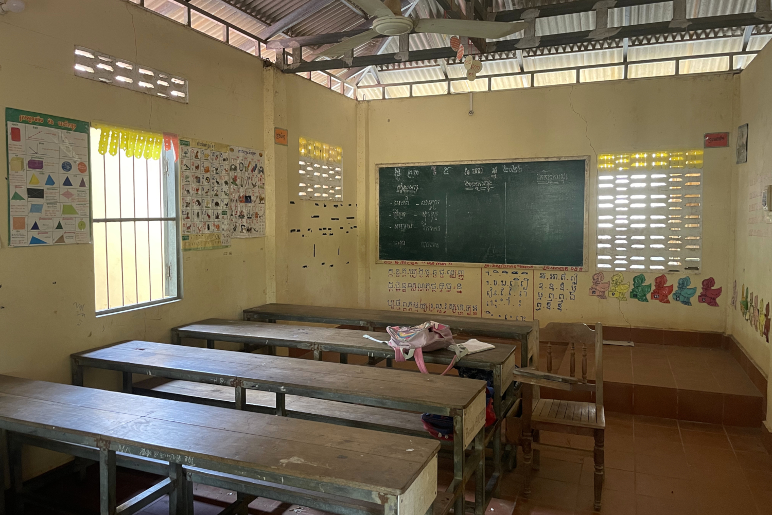 Salle de classe du Refuge Kol © Globe Reporters