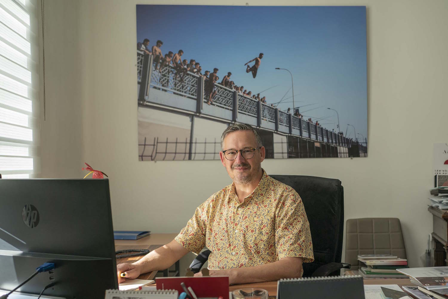 Christian Schnell dans son bureau.