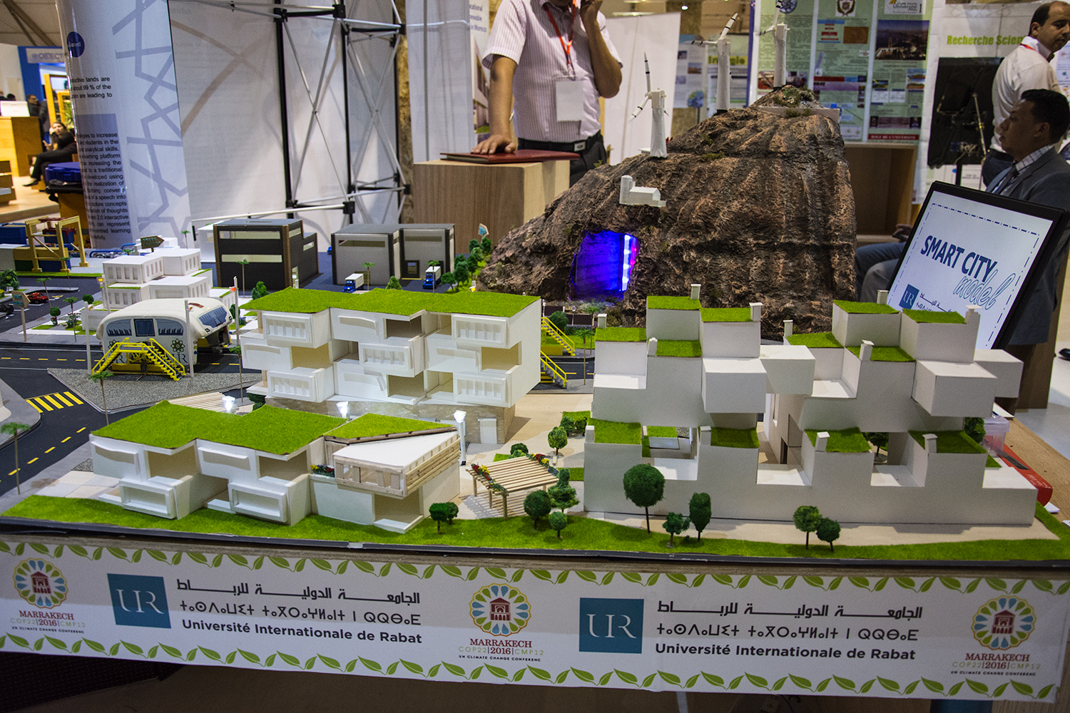 Une maquette de la smart city pensée par les étudiants de l’université de Rabat : les habitations