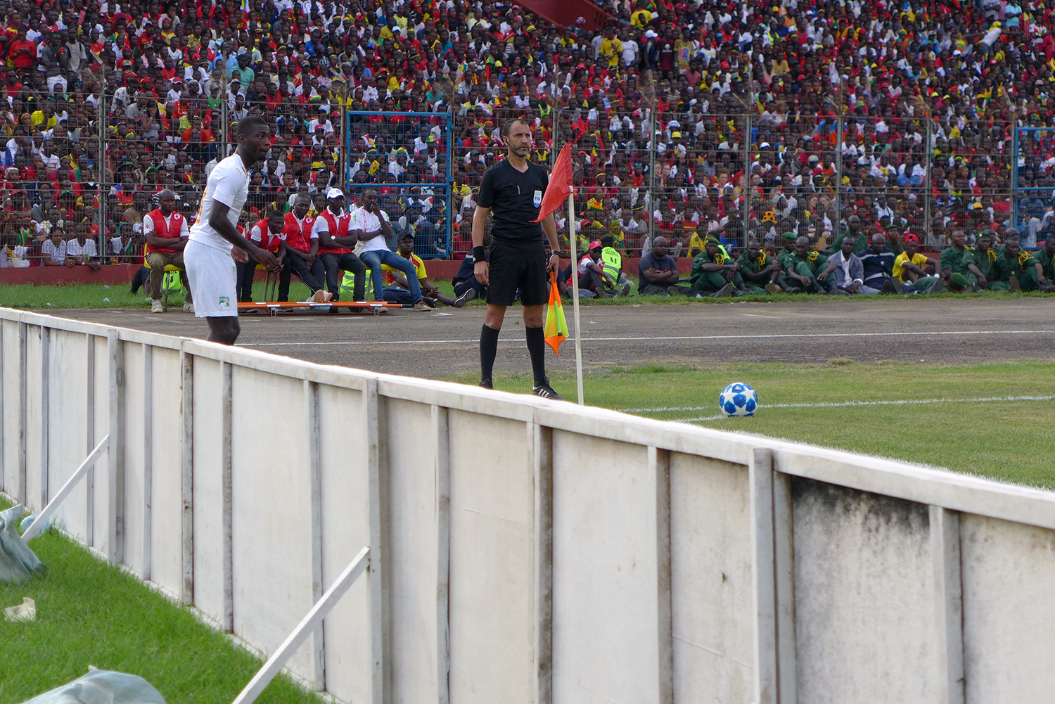 Corner tiré par le joueur de la Côte d’Ivoire Nicolas PEPE.