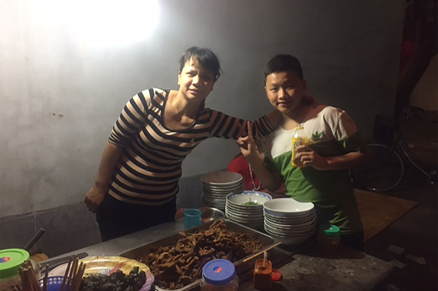 Hoang avec sa tante : 