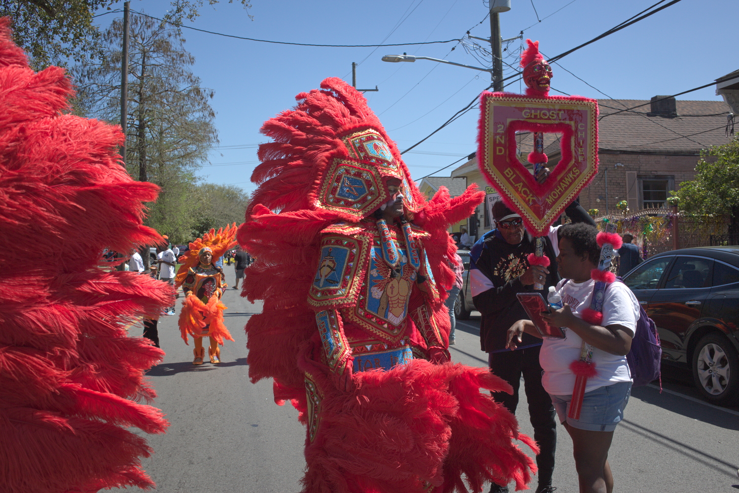 Uptown Super Sunday 2025 : un Big Chief © Globe Reporters
