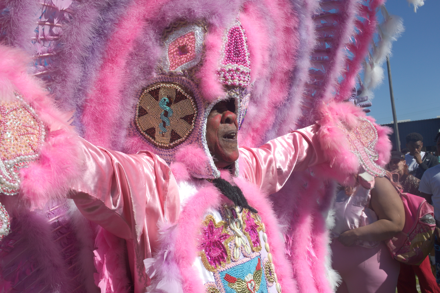 Un Big Chief au Super Sunday 2025 © Globe Reporters