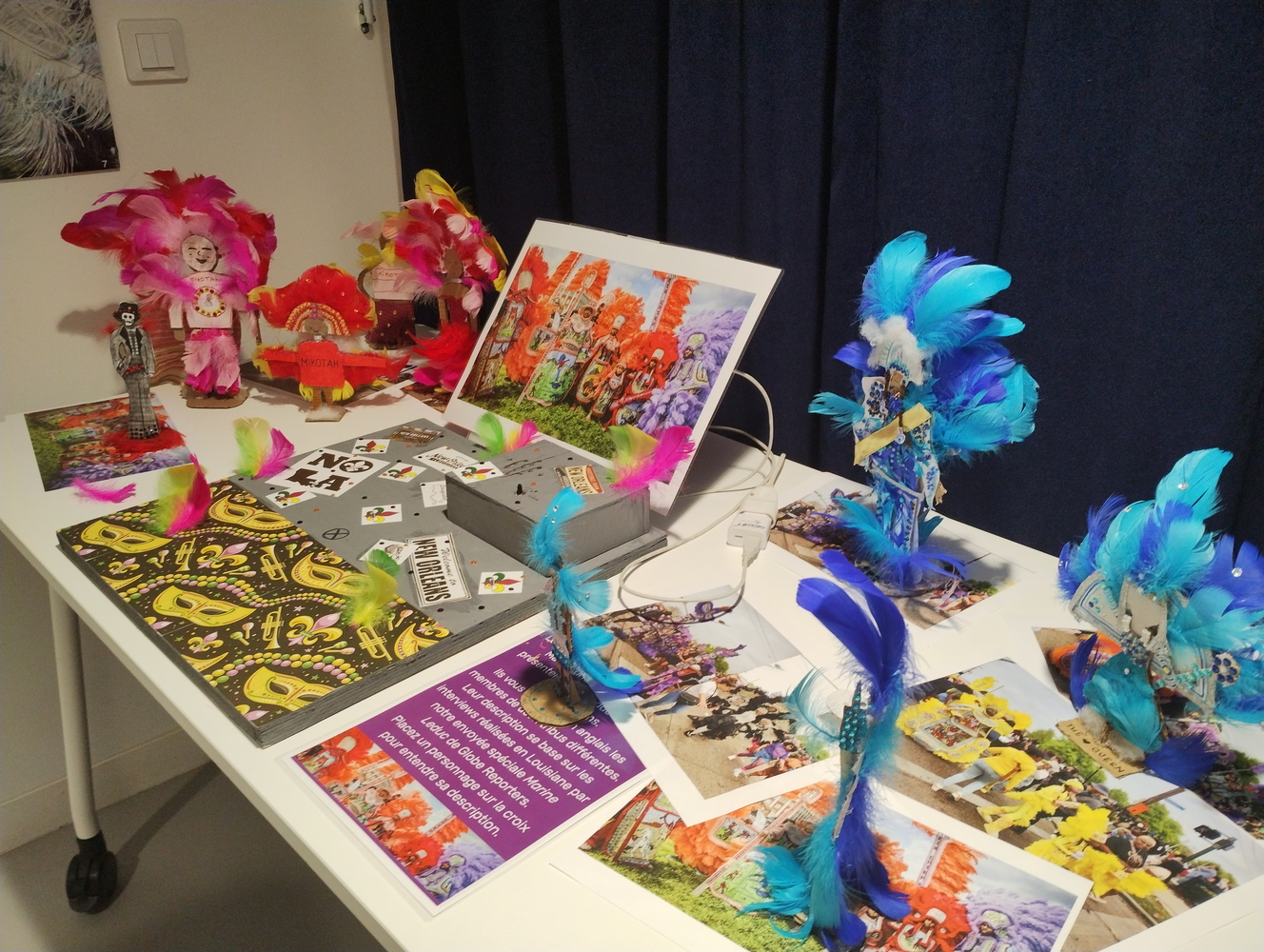 Maquette sonore sur les Black Masking Indians réalisée par les 3ème LCE.