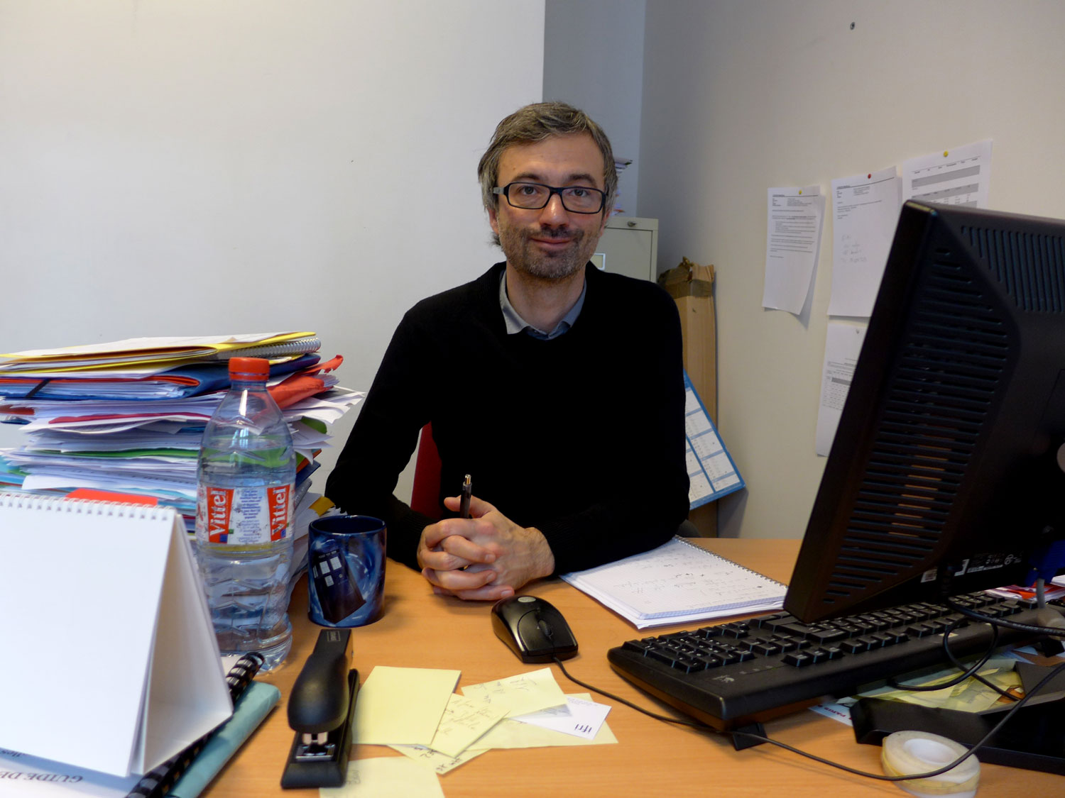 Matthieu Tardis dans son bureau de l’IFRI