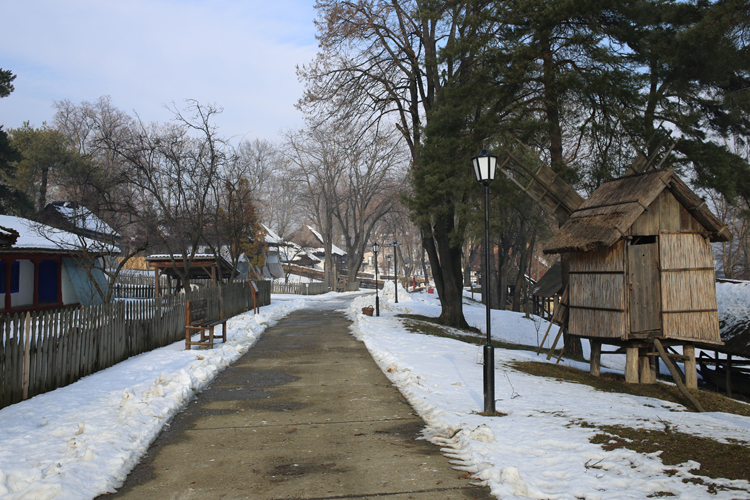 Le musée du village qui reproduit des maisons typiques de la campagne