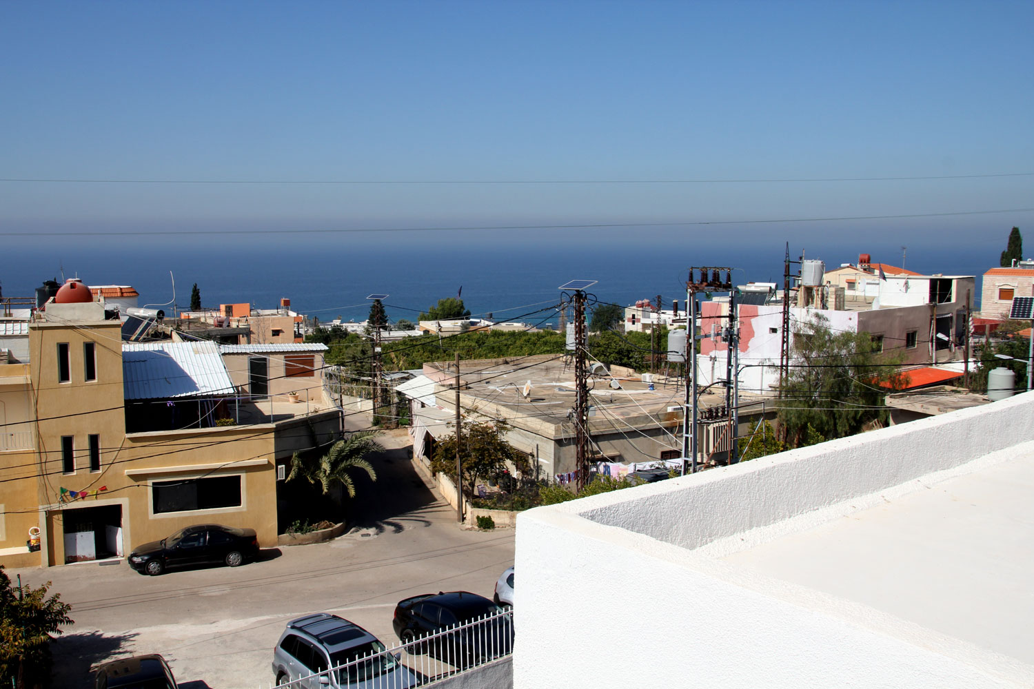 Le village de Naqoura, le dernier village libanais avant la frontière avec Israël. 