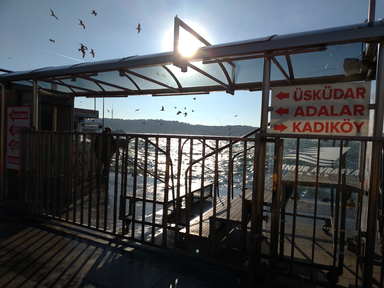 La première étape pour se rendre chez la sociologue Asli TELSEREN consiste à prendre le bateau pour traverser le Bosphore et atteindre le quai d’Üsküdar. © Globe Reporters