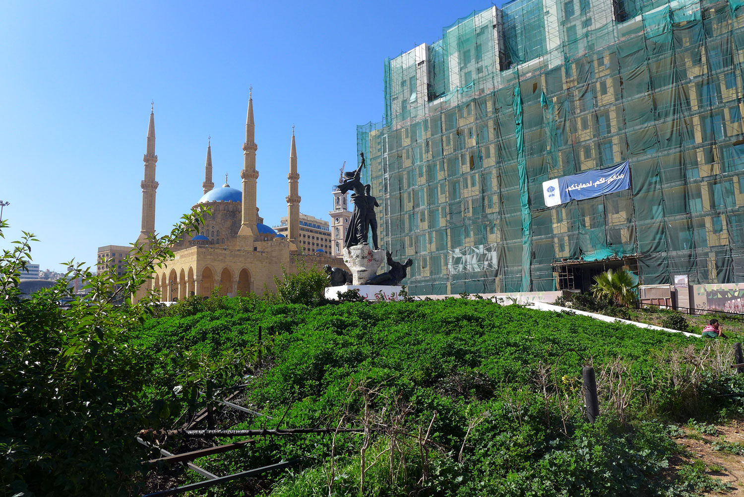 La place des martyrs en 2016. Une place qui semble délaissée des autorités.