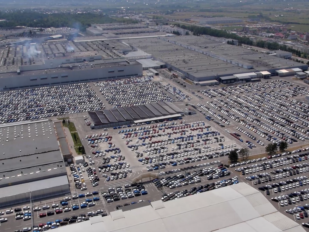 L’usine Dacia de Mioveni, près de Pitesti (Photo groupe Renault Roumanie)